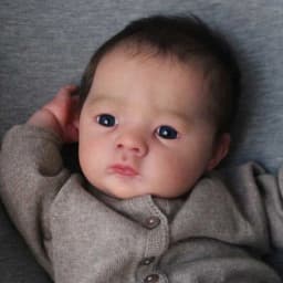 New Face 18 Inch Unpainted Vinyl Reborn Doll Kit Jule Adorable Blank Newborn Doll Mold Parts With Fabric Body and Blue Eyes