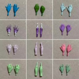 Monster Doll Replacement Hands Fashion Decorative Accessories, including Hands and Elbows, Suitable for DIY Handmade Designs