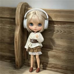 For Blythe Doll Outfit Clothes Retro Flower Dress Set Winter Coat Skirt Puppy Pants Clothing For OB24 OB22 Small 6/1 Doll Gift