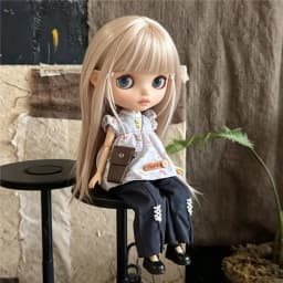 For Blythe Doll Outfit Clothes Retro Flower Dress Set Winter Coat Skirt Puppy Pants Clothing For OB24 OB22 Small 6/1 Doll Gift