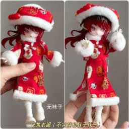 Doll Outfit 11 To 17 Cm Casual Knit Top Plaid Skirt Set For Bjd 8 12 Inch Ob11 Action Figure Doll Clothing