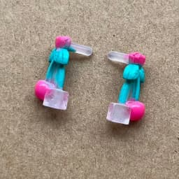 Rainbow Fashion Sister 1/6 Doll Earrings Colorful Personality Decor Accessories for Doll Decorations
