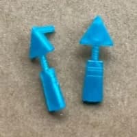 Rainbow Fashion Sister 1/6 Doll Earrings Colorful Personality Decor Accessories for Doll Decorations