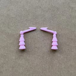 Rainbow Fashion Sister 1/6 Doll Earrings Colorful Personality Decor Accessories for Doll Decorations