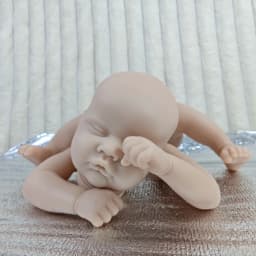 18 Inches Blank Vinyl Reborn Doll Kit Quinbee Sleeping Newborn Doll Molds Unpainted Doll Parts With Cloth Body