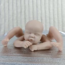 18 Inches Blank Vinyl Reborn Doll Kit Quinbee Sleeping Newborn Doll Molds Unpainted Doll Parts With Cloth Body
