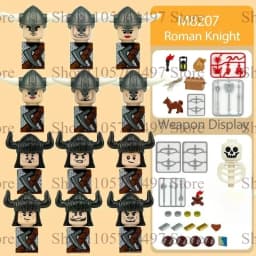 Viking warrior,shield,sword, helmet, army,building blocks, humanoid dolls, birthday gifts,cartoon characters, mini action dolls.