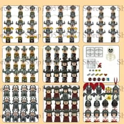 Viking warrior,shield,sword, helmet, army,building blocks, humanoid dolls, birthday gifts,cartoon characters, mini action dolls.