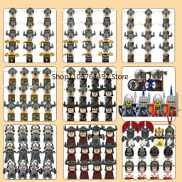 Viking warrior,shield,sword, helmet, army,building blocks, humanoid dolls, birthday gifts,cartoon characters, mini action dolls.