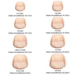 Black/Beige Color Wig 1/3 1/4 1/6 Hairnet Net Head Headgear Fixed Hair Non-slip Hat Cap