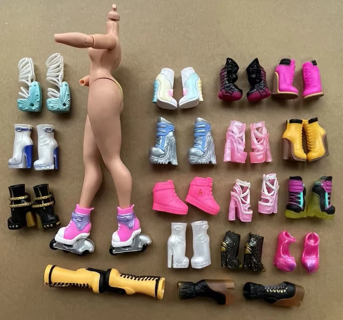 1/6 Scale DIY Dressing Fashion Sister Doll Shoes Female Personality Doll Footwear Accessories for 12'' Dolls