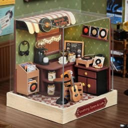 Mini Doll House DIY Small House Kit Handmade 3D Puzzle Assembly Model Building Home Decoration Wooden Craft Xmas Gift DollHouses
