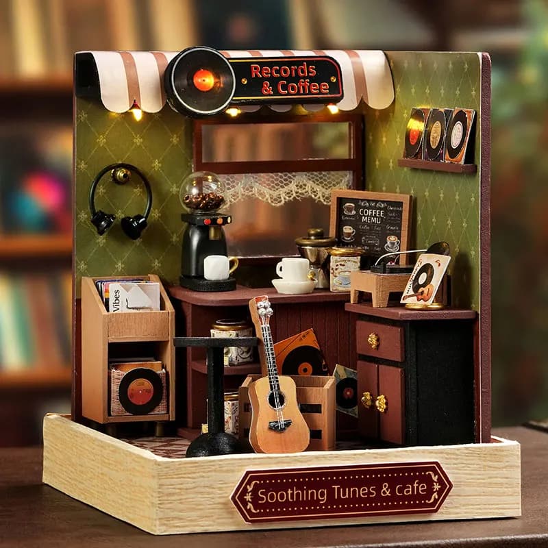 Mini Doll House DIY Small House Kit Handmade 3D Puzzle Assembly Model Building Home Decoration Wooden Craft Xmas Gift DollHouses