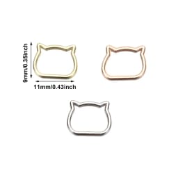 20pcs/pack 7mm Ultra-small Belt D-Buckle Doll Bags Buckles DIY Doll Buttons Shoes Super Mini Toys Dolls Accessories