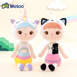 Newest 48CM Plush Metoo Doll Soft Stuffed Unicorn Keppel Children Girl Doll Kids Toy Fox Kitty Cute Ornaments Toys for Girls