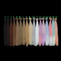 Natural Color  35cm Doll Hairs High Temperature Heat Resistant Straight BJD Diy Doll Wigs