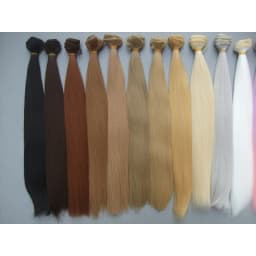 Natural Color  35cm Doll Hairs High Temperature Heat Resistant Straight BJD Diy Doll Wigs