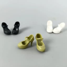 Office Work Footwear Elegant Heeled Shoes for 11.5" Doll High Heels Boat Shoes for Blythe Doll Plastic Accessories DIY Toy