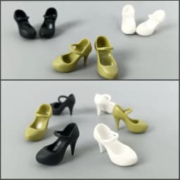 Office Work Footwear Elegant Heeled Shoes for 11.5" Doll High Heels Boat Shoes for Blythe Doll Plastic Accessories DIY Toy