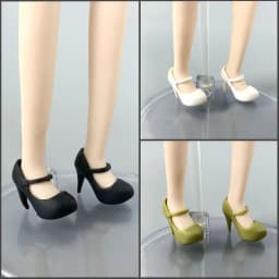 Office Work Footwear Elegant Heeled Shoes for 11.5" Doll High Heels Boat Shoes for Blythe Doll Plastic Accessories DIY Toy