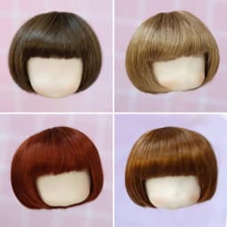 1/8 Bjd Wig SD doll wig gold black white pink high temperature fiber BJD ob11 short hair wig doll special wig doll accessories