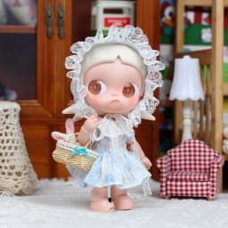 Pastoral Lace Doll Dress, Elegant Country‑Style Doll Outfit Fits 20cm Zsiga 1/8 BJD Doll Not Included