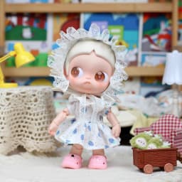 Pastoral Lace Doll Dress, Elegant Country‑Style Doll Outfit Fits 20cm Zsiga 1/8 BJD Doll Not Included