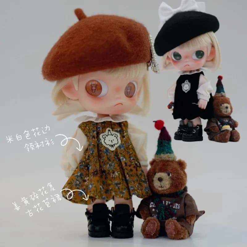 New Hand‑Sewn Doll Outfit Set For ZSIGA Yearning Land 1/8 Scale 20cm Movable Doll, Doll Replacement Costume Accessories