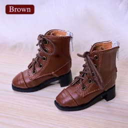 Bjd Dolls Shoes 1/4 Sanskrit Celia British Leather Boots Flat Feet Laceup Buskin BJD Accessories Black Brown White Shugafairy