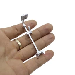 1:12 Dollhouse Bathroom Miniature Simulation Shower Top Spray Showerhead Mini Bathroom Faucet Children's Play Toys Accessories