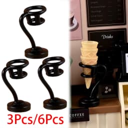 3Pcs/6Pcs Dollhouse Miniature Ice Cream Stand Ice Cream Cone Holder Model Decor Toy Doll House Accessories