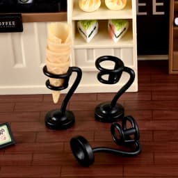 3Pcs/6Pcs Dollhouse Miniature Ice Cream Stand Ice Cream Cone Holder Model Decor Toy Doll House Accessories