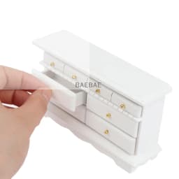 1:12Dollhouse Miniature Storage Cabinet Model Doll House Dresser Furniture Decor Toy Accessories