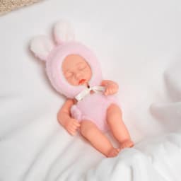 8 Inch 20cm Soft Vinyl Reborn Doll with Clothes Waterproof Doll Cute Mini Newborn Baby Doll for Princess Birthday Gifts Kids Toy