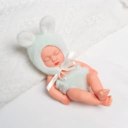 8 Inch 20cm Soft Vinyl Reborn Doll with Clothes Waterproof Doll Cute Mini Newborn Baby Doll for Princess Birthday Gifts Kids Toy