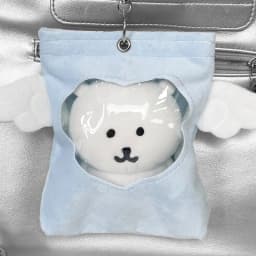 Winged Doll Bag Display Stand for 10-13cm Cotton Dolls Portable Hanging Pendant Protective Doll Accessory