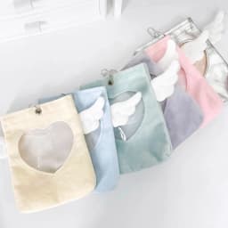 Winged Doll Bag Display Stand for 10-13cm Cotton Dolls Portable Hanging Pendant Protective Doll Accessory