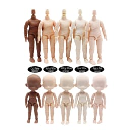 Obitsu 11CM Doll Toys DOD Body Suitable for GSC Head Ob11 1/12 BJD Body Spherical Joint Dolls Hand Set Body and Head Girls Toy