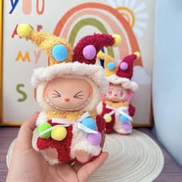 Clown Set Trendy Outfit for 15/17cm Ropa Labubu High Energy Series Ahead Mini Doll Clothes V2/V3 Fashion Style