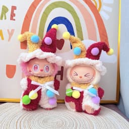 Clown Set Trendy Outfit for 15/17cm Ropa Labubu High Energy Series Ahead Mini Doll Clothes V2/V3 Fashion Style