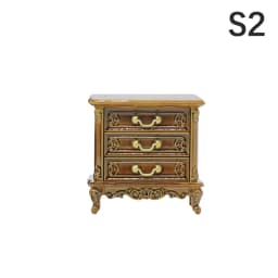 1Pc Dollhouse Furniture Ornaments Mini European Style Retro High And Low Cabinet Model Shooting Scene Props