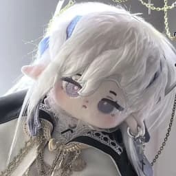 Adorable 20cm Neuvillette Fluffy Cotton Plush Doll with Skeleton Genshin Impact Anime Cosplay Character Stuffed Toy Xmas Gift