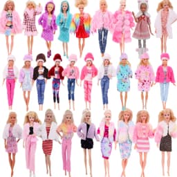 27-30cm Doll Clothing Accessories Set Sweet and Exquisite Plush Coat, Vest, Shorts, Long Skirt Set, Children's Gift