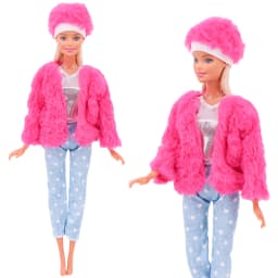 27-30cm Doll Clothing Accessories Set Sweet and Exquisite Plush Coat, Vest, Shorts, Long Skirt Set, Children's Gift