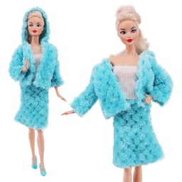 27-30cm Doll Clothing Accessories Set Sweet and Exquisite Plush Coat, Vest, Shorts, Long Skirt Set, Children's Gift