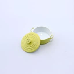 Miniature Colorful Soup Pot 1:12 Dollhouse Mini Stockpot Hot Pot Kitchen Ware Simulation Metal Cookware Model Doll Accessories