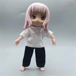 Jeans Clothes Trousers T-shirt For 1/11 OB11 Dolls For 1/12 Bjd/GSC Doll Clothes Denim Pants Obitsu 11 Doll Clothes Accessories