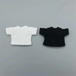 Jeans Clothes Trousers T-shirt For 1/11 OB11 Dolls For 1/12 Bjd/GSC Doll Clothes Denim Pants Obitsu 11 Doll Clothes Accessories
