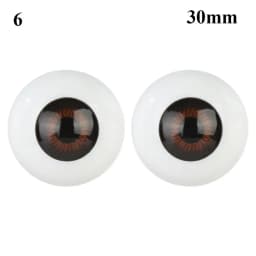 24mm 30mm Blue Brown Green Doll Acrylic Eyes Doll Eyeball For BJD Doll Making Crafts DIY Eyes Accessories Doll Animals Parts