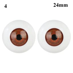24mm 30mm Blue Brown Green Doll Acrylic Eyes Doll Eyeball For BJD Doll Making Crafts DIY Eyes Accessories Doll Animals Parts